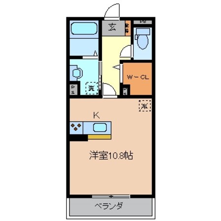 川越富洲原駅 徒歩8分 2階の物件間取画像